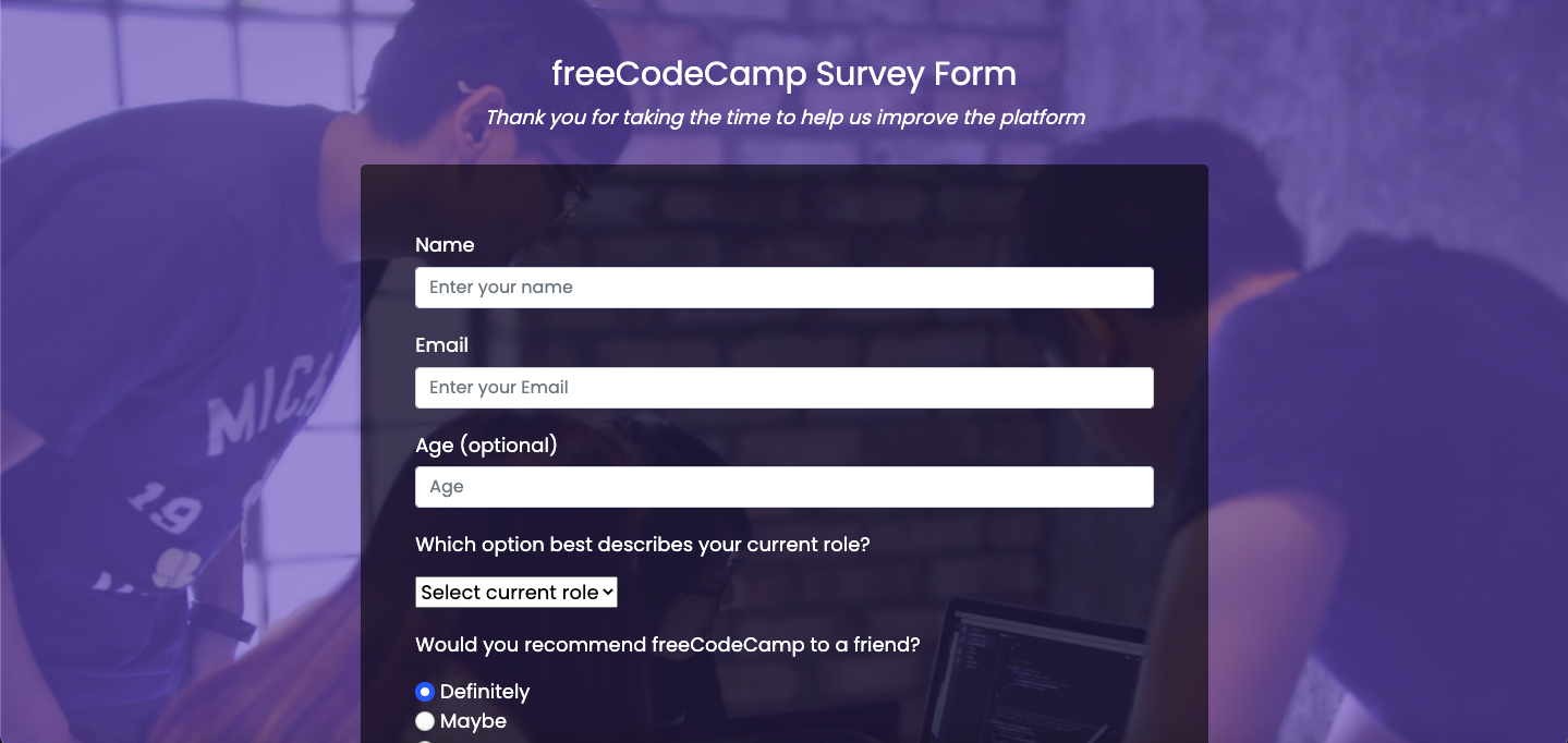 Survey Form